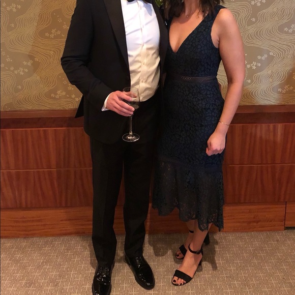 Bardot Sienna Trumpet Dress - Ash Blue - Picture 5 of 5